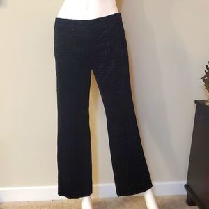 Trussardi velvet alligator print pants, M, Italian